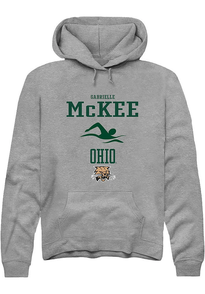 Gabrielle McKee  Rally Ohio Bobcats Mens Graphite NIL Sport Icon Long Sleeve Hoodie