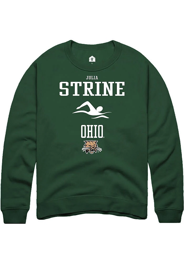 Julia Strine Rally Ohio Bobcats Mens NIL Sport Icon Long Sleeve Crew Sweatshirt