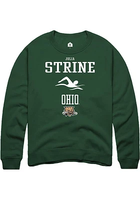 Julia Strine Rally Ohio Bobcats Mens NIL Sport Icon Long Sleeve Crew Sweatshirt