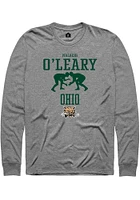 Malachi O'Leary  Ohio Bobcats Graphite Rally NIL Sport Icon Long Sleeve T Shirt