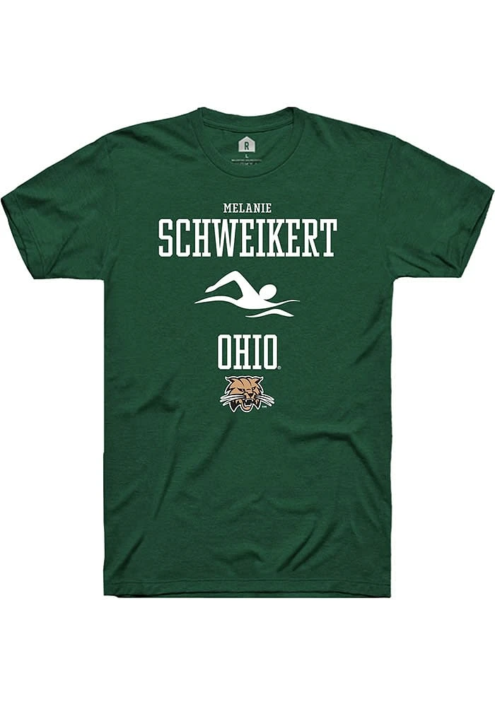 Melanie Schweikert Ohio Bobcats Rally NIL Sport Icon Short Sleeve T Shirt