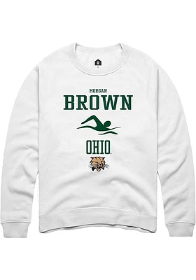 Morgan Brown Rally Ohio Bobcats Mens NIL Sport Icon Long Sleeve Crew Sweatshirt