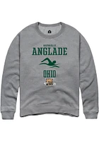 Raphaelle Anglade  Rally Ohio Bobcats Mens Graphite NIL Sport Icon Long Sleeve Crew Sweatshirt