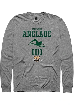 Raphaelle Anglade  Ohio Bobcats Graphite Rally NIL Sport Icon Long Sleeve T Shirt