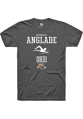 Raphaelle Anglade  Ohio Bobcats Dark Grey Rally NIL Sport Icon Short Sleeve T Shirt