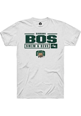 Savanna Bos Ohio Bobcats Rally NIL Stacked Box Short Sleeve T Shirt