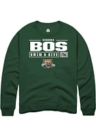 Savanna Bos Rally Ohio Bobcats Mens NIL Stacked Box Long Sleeve Crew Sweatshirt