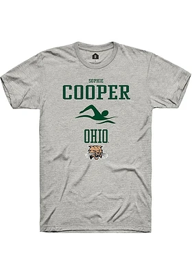 Sophie Cooper  Ohio Bobcats Ash Rally NIL Sport Icon Short Sleeve T Shirt