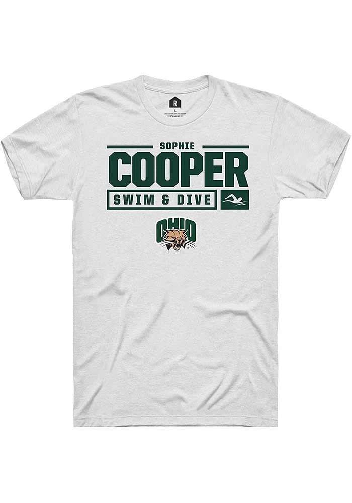 Sophie Cooper Ohio Bobcats Rally NIL Stacked Box Short Sleeve T Shirt