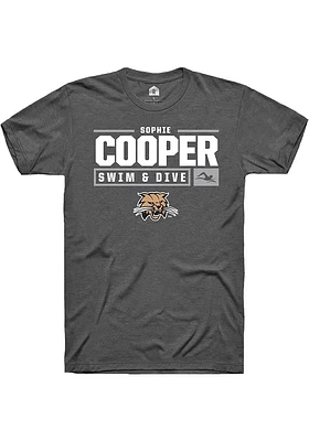 Sophie Cooper  Ohio Bobcats Dark Grey Rally NIL Stacked Box Short Sleeve T Shirt