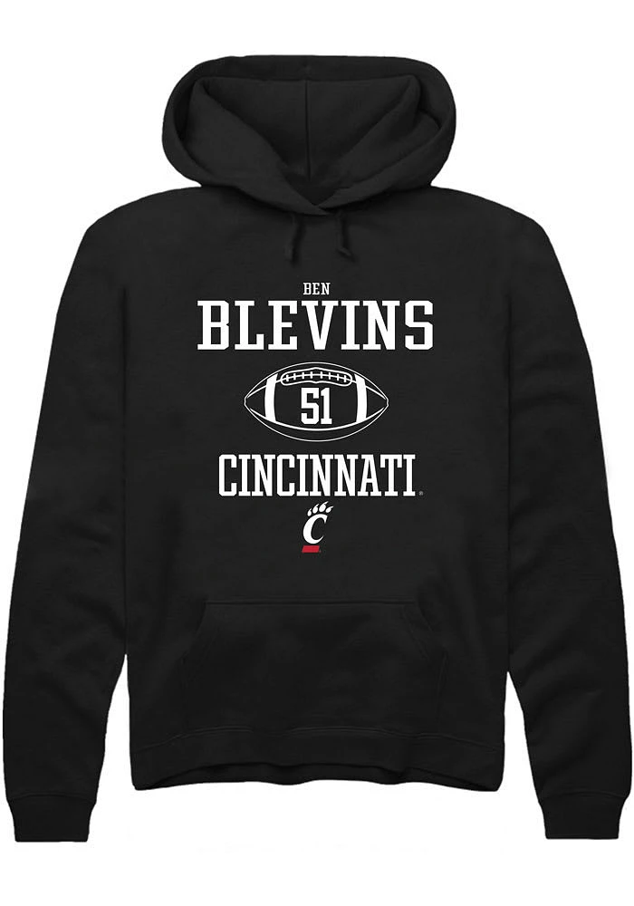 Ben Blevins Rally Cincinnati Bearcats Mens NIL Sport Icon Long Sleeve Hoodie