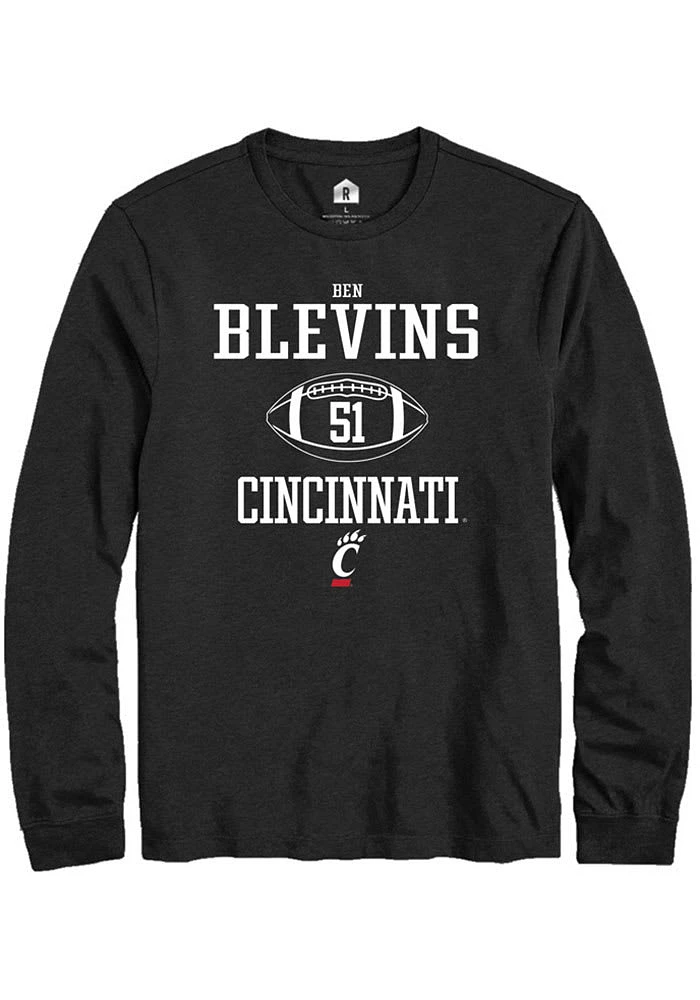 Ben Blevins Cincinnati Bearcats Rally NIL Sport Icon Long Sleeve T Shirt