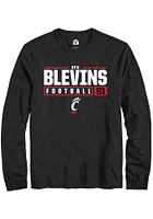 Ben Blevins Cincinnati Bearcats Rally NIL Stacked Box Long Sleeve T Shirt