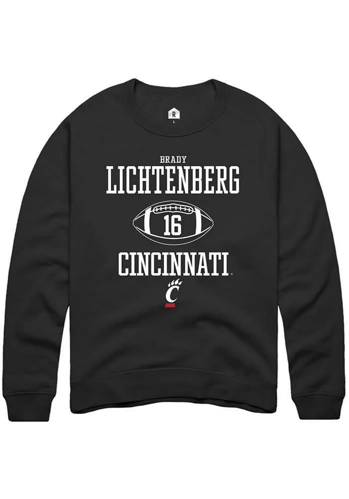 Brady Lichtenberg Rally Cincinnati Bearcats Mens NIL Sport Icon Long Sleeve Crew Sweatshi