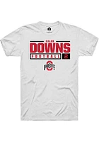 Caleb Downs Ohio State Buckeyes Rally NIL Stacked Box Short Sleeve T Shirt