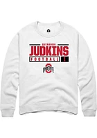 Quinshon Judkins Rally Ohio State Buckeyes Mens NIL Stacked Box Long Sleeve Crew Sweatshi