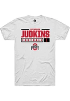 Quinshon Judkins Ohio State Buckeyes Rally NIL Stacked Box Short Sleeve T Shirt