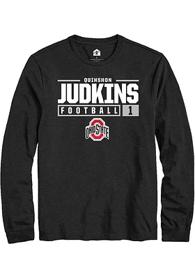 Quinshon Judkins Ohio State Buckeyes Rally NIL Stacked Box Long Sleeve T Shirt