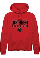 Brady Lichtenberg Rally Cincinnati Bearcats Mens NIL Stacked Box Long Sleeve Hoodie