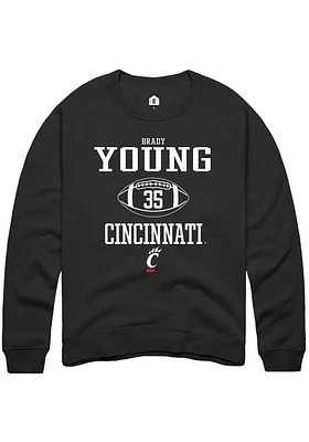 Brady Young Rally Cincinnati Bearcats Mens NIL Sport Icon Long Sleeve Crew Sweatshirt