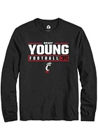 Brady Young Cincinnati Bearcats Rally NIL Stacked Box Long Sleeve T Shirt