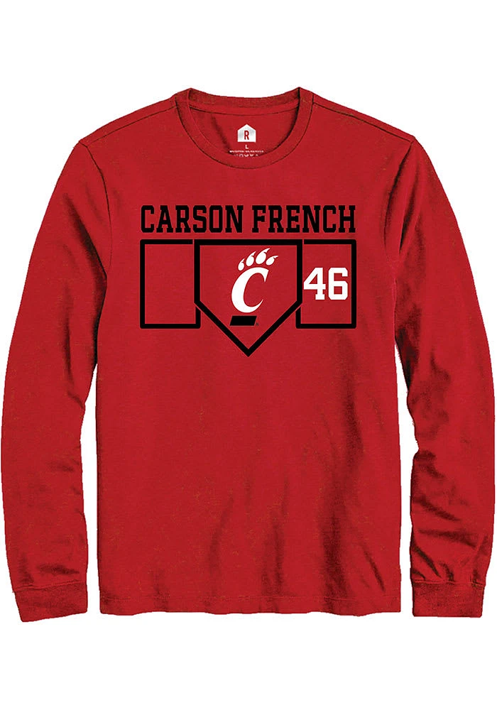 Carson French Cincinnati Bearcats Rally NIL Playing Field Long Sleeve T Shirt