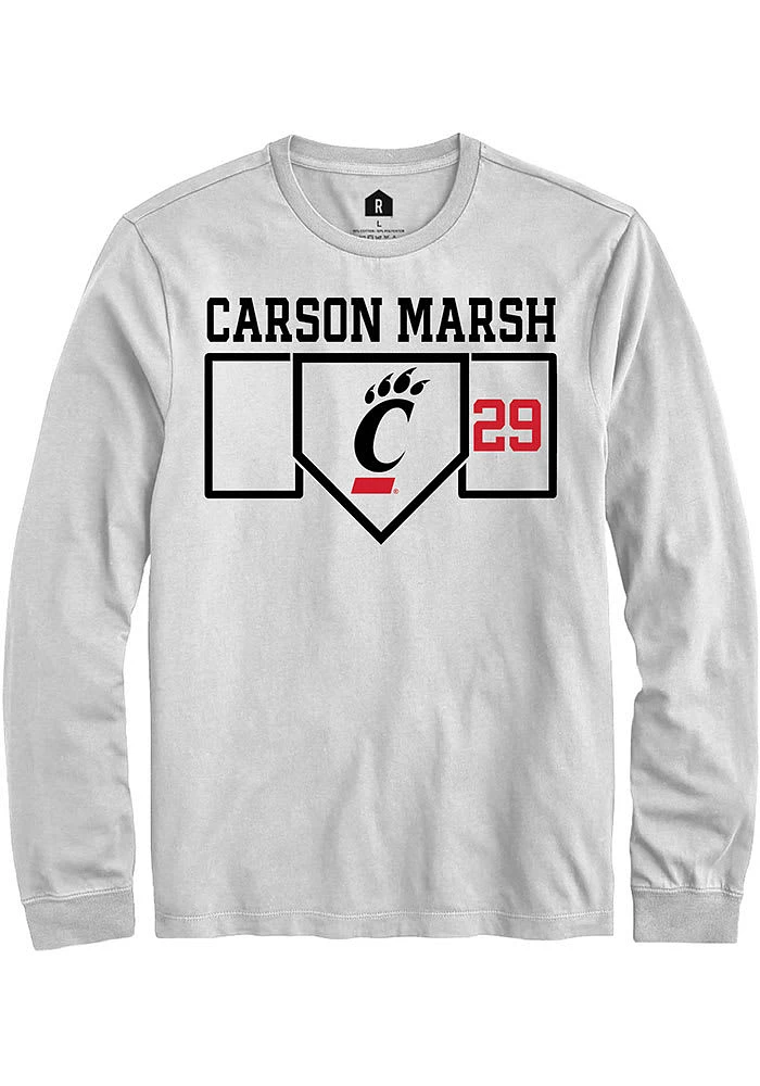 Carson Marsh Cincinnati Bearcats Rally NIL Playing Field Long Sleeve T Shirt