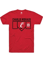 Charlie Niehaus Cincinnati Bearcats Rally NIL Playing Field Short Sleeve T Shirt