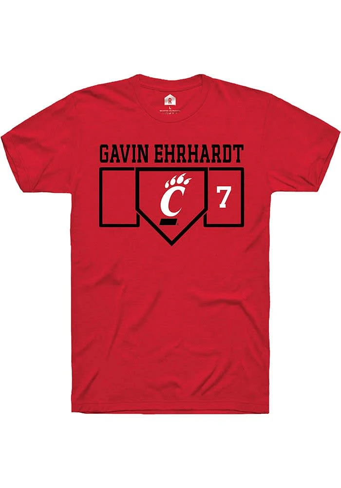 Gavin Ehrhardt Cincinnati Bearcats Rally NIL Playing Field Short Sleeve T Shirt