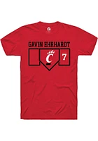 Gavin Ehrhardt Cincinnati Bearcats Rally NIL Playing Field Short Sleeve T Shirt