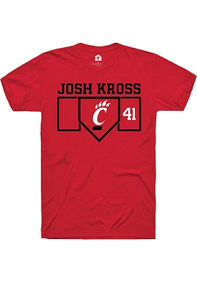 Josh Kross Cincinnati Bearcats Rally NIL Playing Field Short Sleeve T Shirt