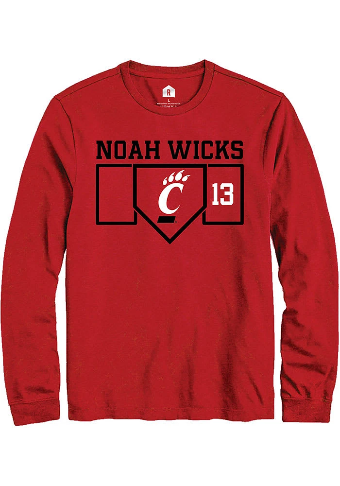 Noah Wicks Cincinnati Bearcats Rally NIL Playing Field Long Sleeve T Shirt