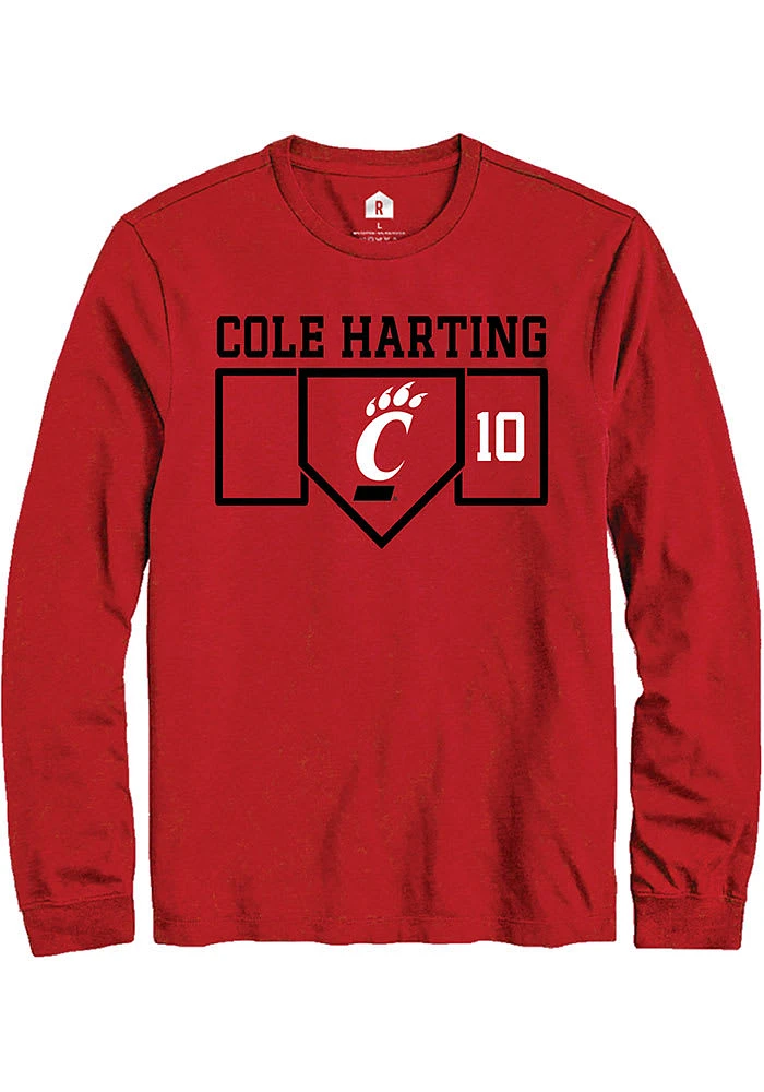 Cole Harting Cincinnati Bearcats Rally NIL Playing Field Long Sleeve T Shirt