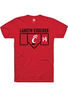 Landyn Vidourek Cincinnati Bearcats Rally NIL Playing Field Short Sleeve T Shirt