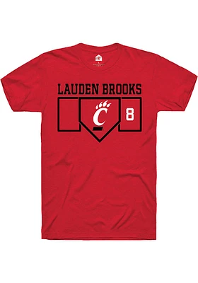 Lauden Brooks Cincinnati Bearcats Rally NIL Playing Field Short Sleeve T Shirt