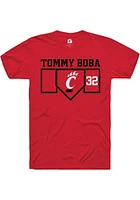 Tommy Boba Cincinnati Bearcats Rally NIL Playing Field Short Sleeve T Shirt