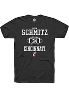 Caleb Schmitz Cincinnati Bearcats Rally NIL Sport Icon Short Sleeve T Shirt