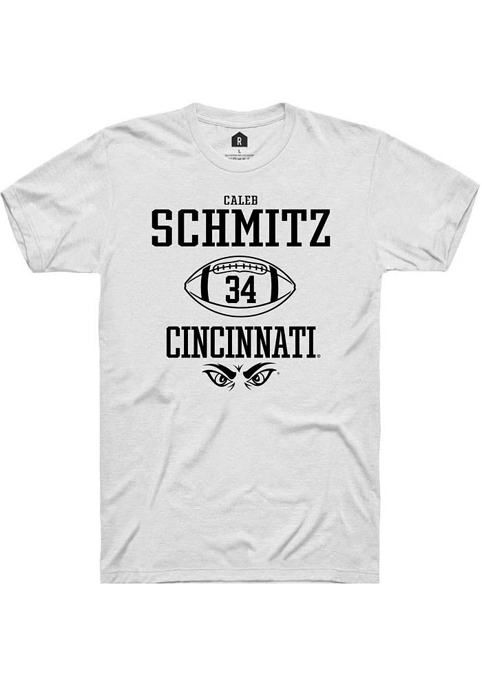 Caleb Schmitz Cincinnati Bearcats Rally NIL Sport Icon Short Sleeve T Shirt