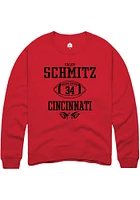 Caleb Schmitz Rally Cincinnati Bearcats Mens NIL Sport Icon Long Sleeve Crew Sweatshirt