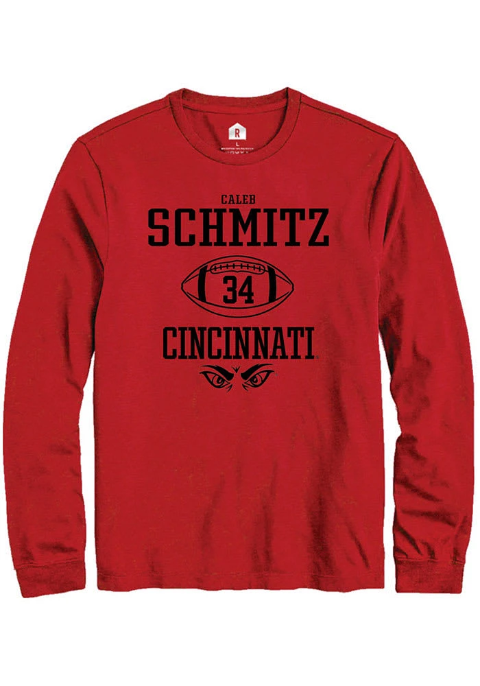 Caleb Schmitz Cincinnati Bearcats Rally NIL Sport Icon Long Sleeve T Shirt