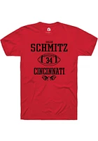 Caleb Schmitz Cincinnati Bearcats Rally NIL Sport Icon Short Sleeve T Shirt