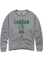 Caroline Curran  Rally Ohio Bobcats Mens Graphite NIL Sport Icon Long Sleeve Crew Sweatshirt