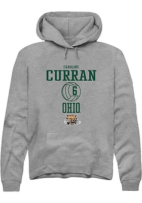 Caroline Curran  Rally Ohio Bobcats Mens Graphite NIL Sport Icon Long Sleeve Hoodie