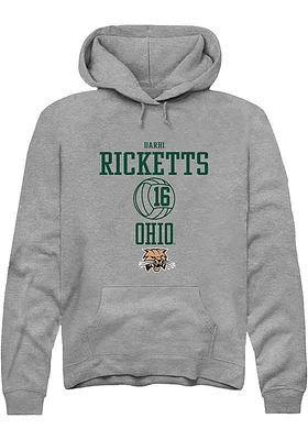 Darbi Ricketts  Rally Ohio Bobcats Mens Graphite NIL Sport Icon Long Sleeve Hoodie