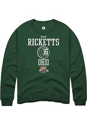 Darbi Ricketts Rally Ohio Bobcats Mens NIL Sport Icon Long Sleeve Crew Sweatshirt