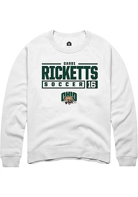 Darbi Ricketts Rally Ohio Bobcats Mens NIL Stacked Box Long Sleeve Crew Sweatshirt