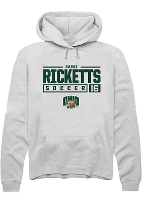 Darbi Ricketts Rally Ohio Bobcats Mens NIL Stacked Box Long Sleeve Hoodie