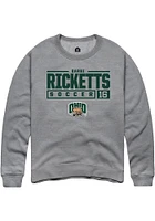 Darbi Ricketts  Rally Ohio Bobcats Mens Graphite NIL Stacked Box Long Sleeve Crew Sweatshirt