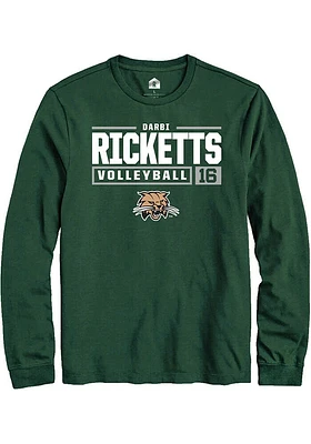 Darbi Ricketts Ohio Bobcats Rally NIL Stacked Box Long Sleeve T Shirt