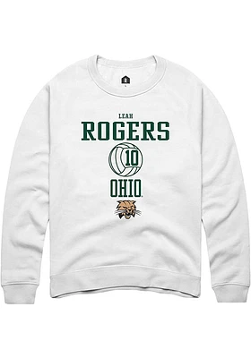 Leah Rogers Rally Ohio Bobcats Mens NIL Sport Icon Long Sleeve Crew Sweatshirt